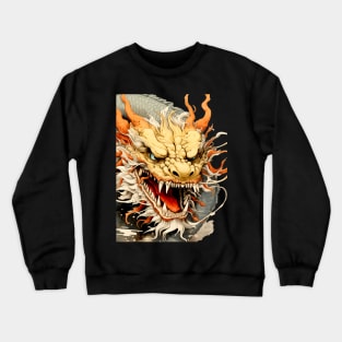 Chinese Dragon: Chinese New Year, Year of the Dragon on a dark (Knocked Out) background Crewneck Sweatshirt